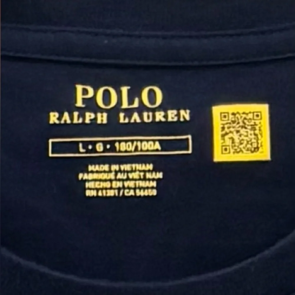 Polo Ralph Lauren Mens Navy Blue‎ Red Pony Short Sleeve T-Shirt Size LG